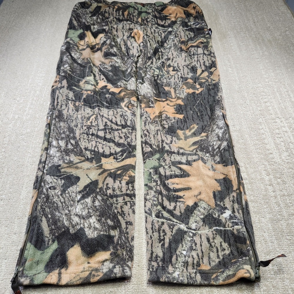 Scent-lok Camo Sweatpants Men Large Polortec Heavy Fleece Relaxed Mossy Oak Pant